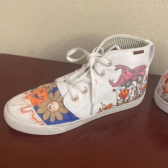 👟🛹BANGS ONE OF KIND HIGH-TOPS SKATE DESIGN SHOES 👞 - Picture 6 of 13